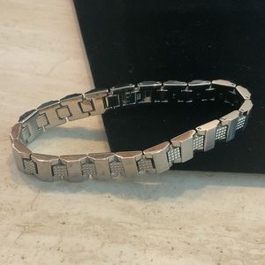 Stainless Steel Link Bracelet Men’s Silver Links Classic